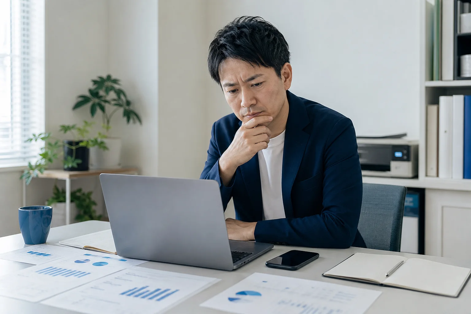 パソコンや業務上のIT困りごとについて相談先を考える小規模事業者